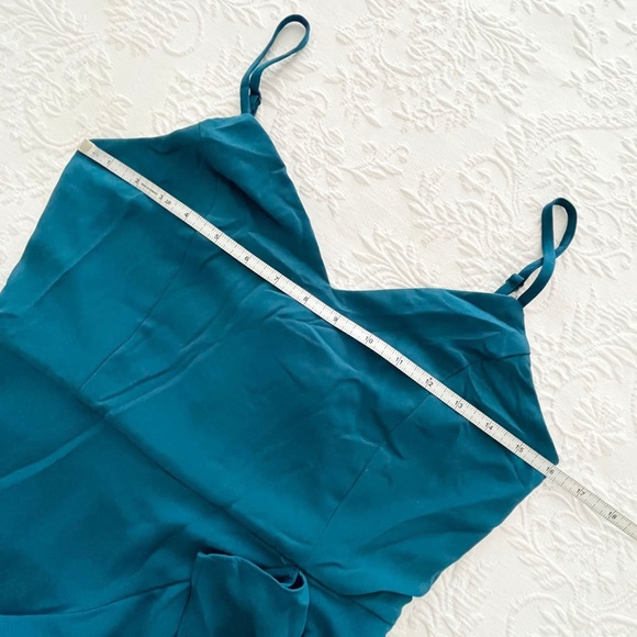 NWOT Lulus Blessed with Beauty Teal Blue Ruffled Sleeveless Maxi Dress Small - Picture 5 of 6